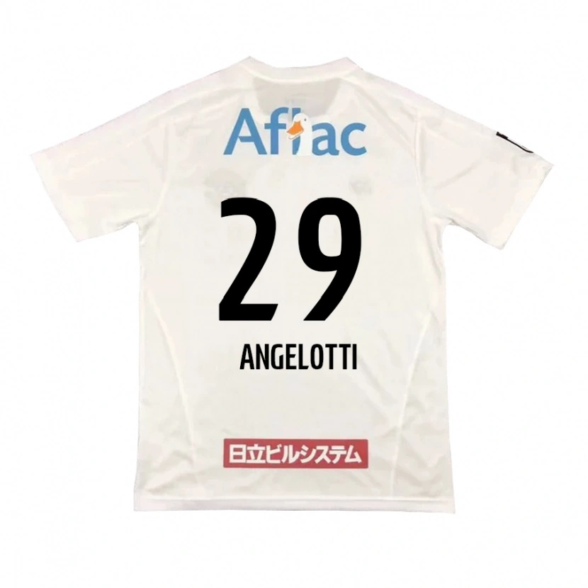 Danxen Kinder Rodrigo Angelotti #29 Hellgrau Beige Auswärtstrikot Trikot 2025/26 T-Shirt