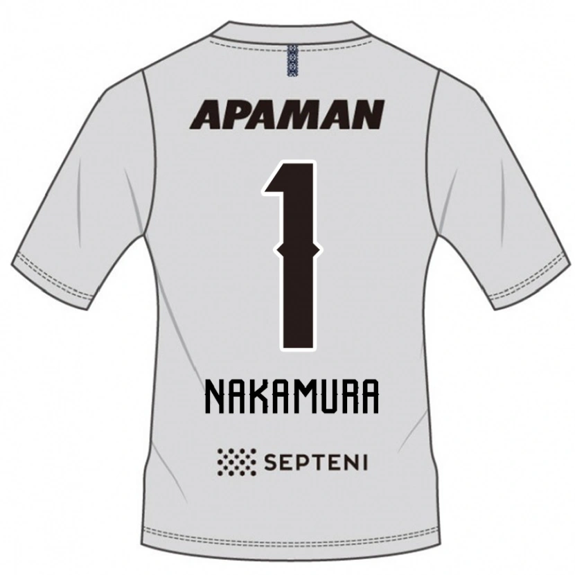 Danxen Kinder Seigo Nakamura #1 Hellgrau Auswärtstrikot Trikot 2025/26 T-Shirt