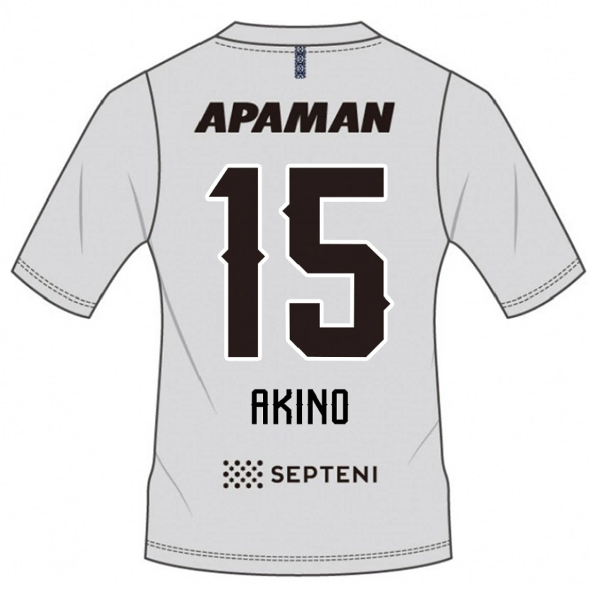 Danxen Kinder Hiroki Akino #15 Hellgrau Auswärtstrikot Trikot 2025/26 T-Shirt