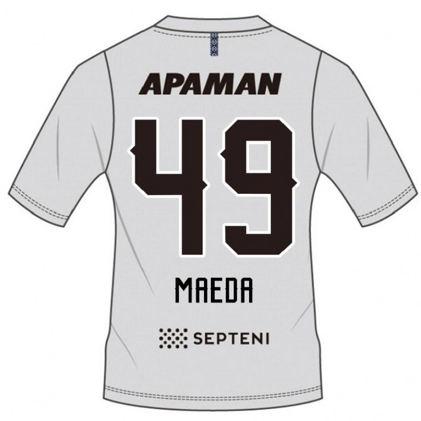 Danxen Kinder Ichika Maeda #49 Hellgrau Auswärtstrikot Trikot 2025/26 T-Shirt