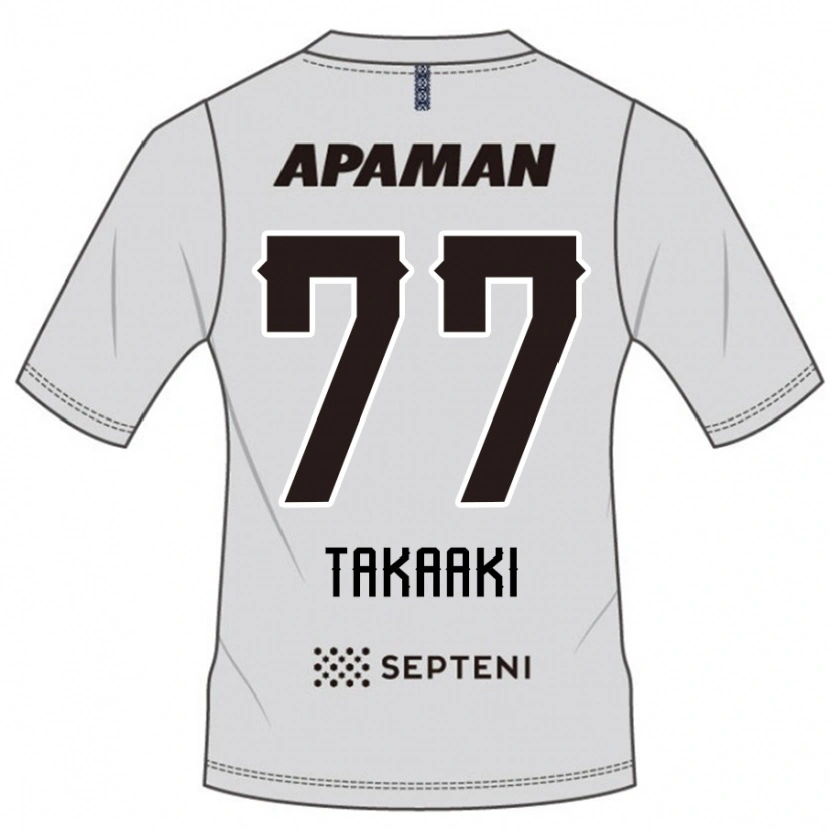 Danxen Kinder Takaaki Shichi #77 Hellgrau Auswärtstrikot Trikot 2025/26 T-Shirt