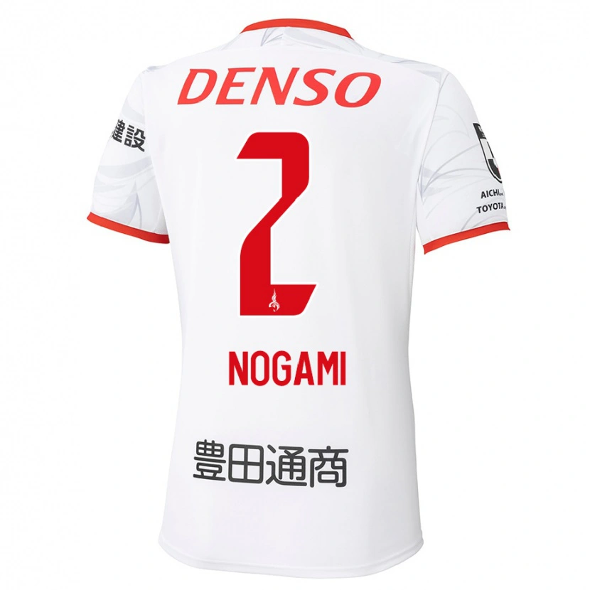 Danxen Kinder Yuki Nogami #2 Weiß Rot Auswärtstrikot Trikot 2025/26 T-Shirt