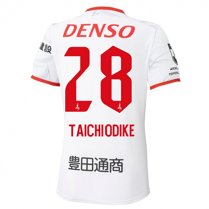 Danxen Kinder Chisom Taichi Odike #28 Weiß Rot Auswärtstrikot Trikot 2025/26 T-Shirt
