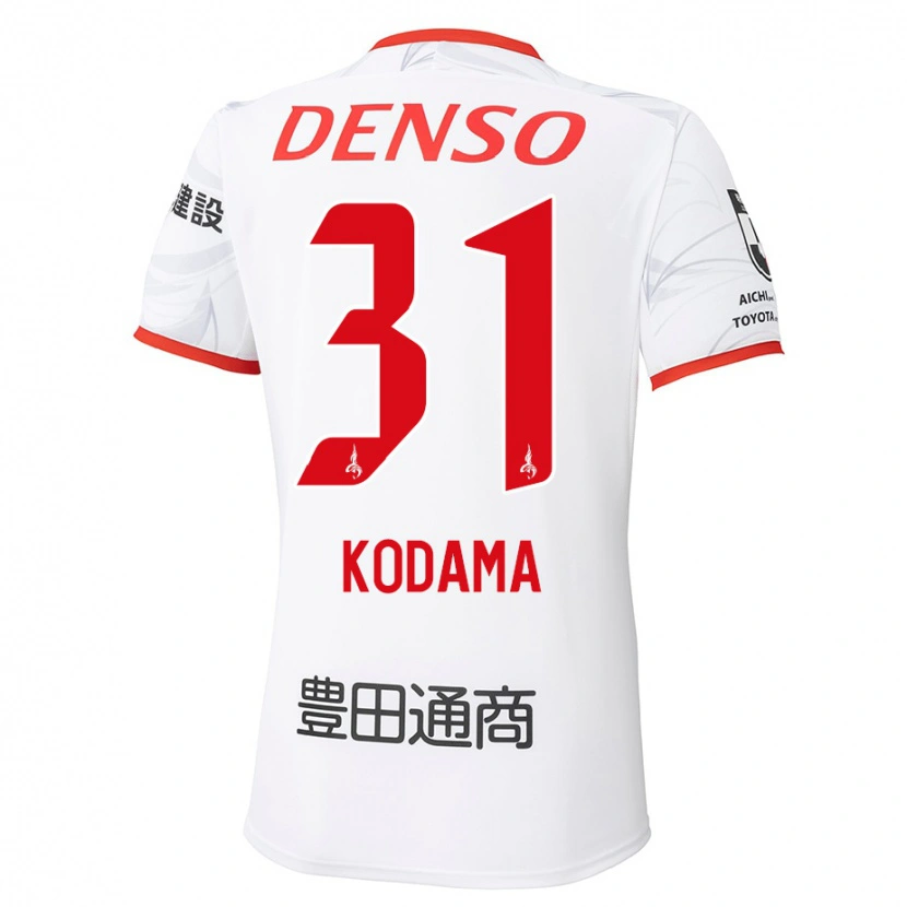 Danxen Kinder Tsuyoshi Kodama #31 Weiß Rot Auswärtstrikot Trikot 2025/26 T-Shirt