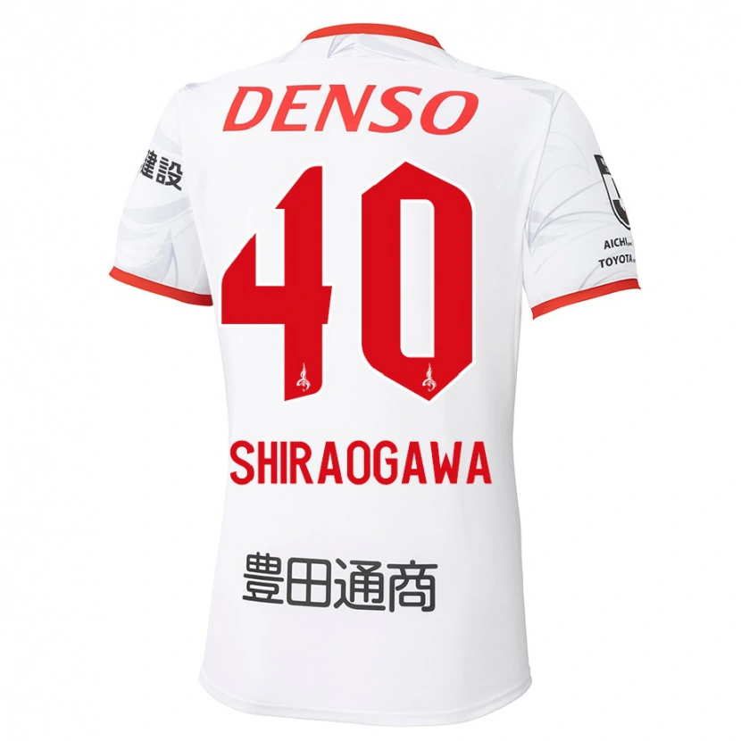 Danxen Kinder Rekuto Shiraogawa #40 Weiß Rot Auswärtstrikot Trikot 2025/26 T-Shirt
