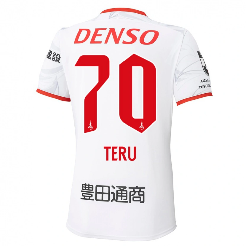 Danxen Kinder Teruki Hara #70 Weiß Rot Auswärtstrikot Trikot 2025/26 T-Shirt