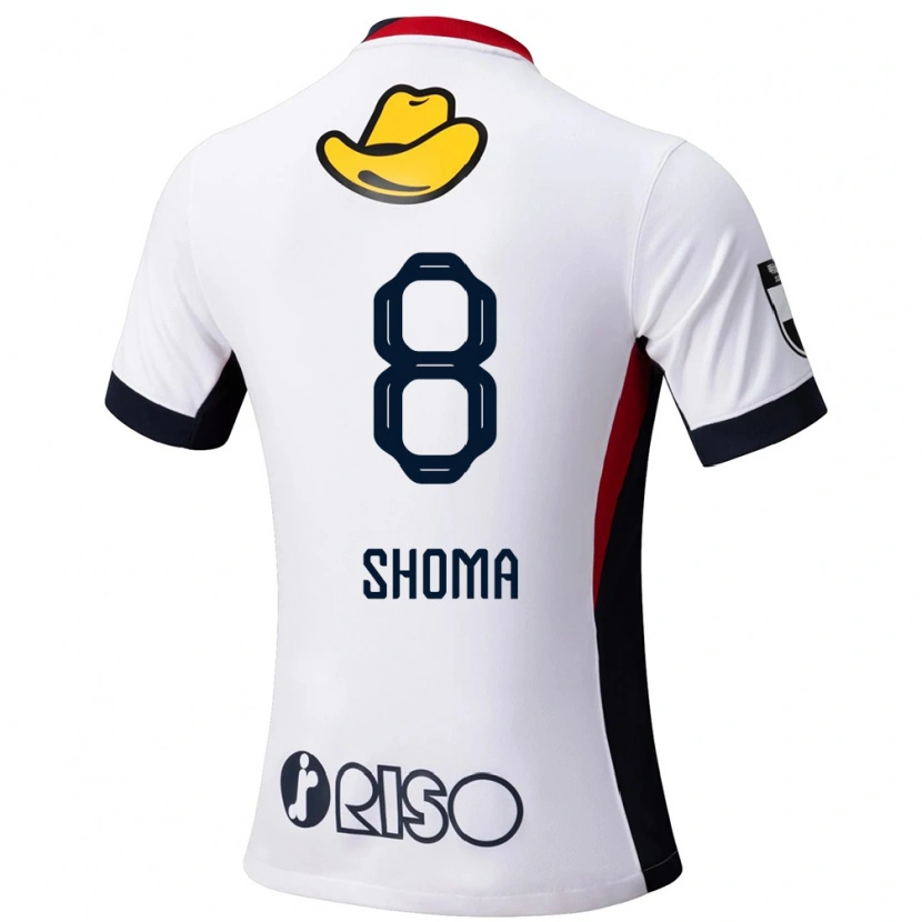 Danxen Kinder Shoma Doi #8 Weiß Schwarz Auswärtstrikot Trikot 2025/26 T-Shirt