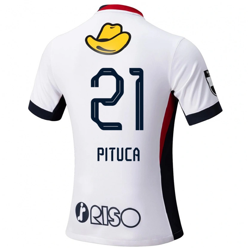 Danxen Kinder Diego Pituca #21 Weiß Schwarz Auswärtstrikot Trikot 2025/26 T-Shirt