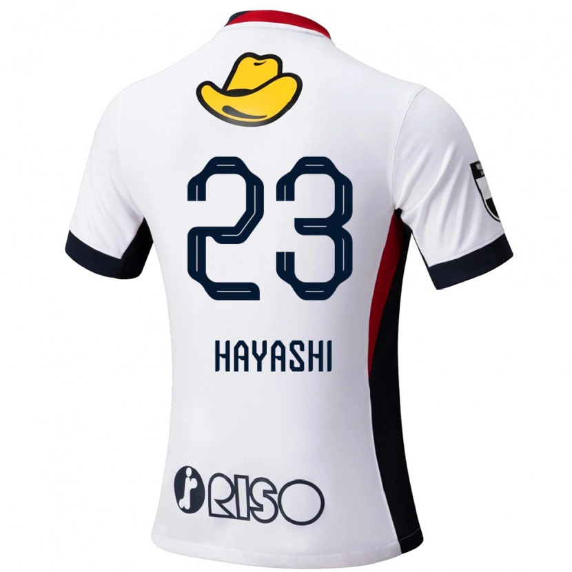 Danxen Kinder Naoki Hayashi #23 Weiß Schwarz Auswärtstrikot Trikot 2025/26 T-Shirt