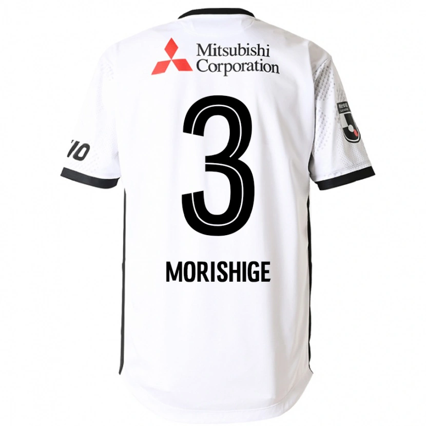 Danxen Kinder Masato Morishige #3 Weiß Schwarz Auswärtstrikot Trikot 2025/26 T-Shirt