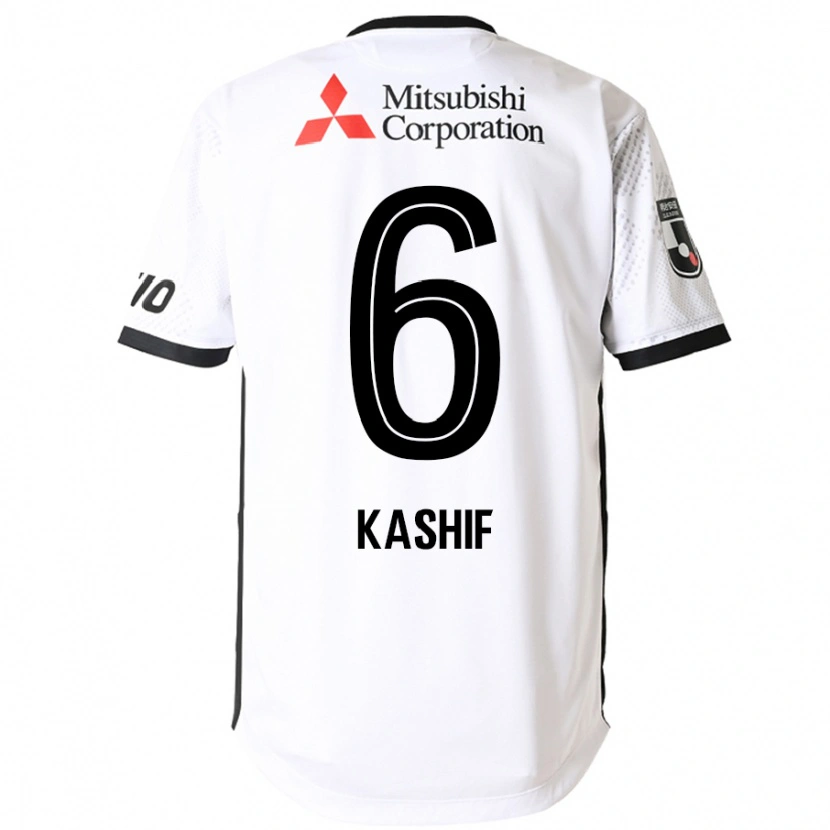 Danxen Kinder Kashif Bangnagande #6 Weiß Schwarz Auswärtstrikot Trikot 2025/26 T-Shirt