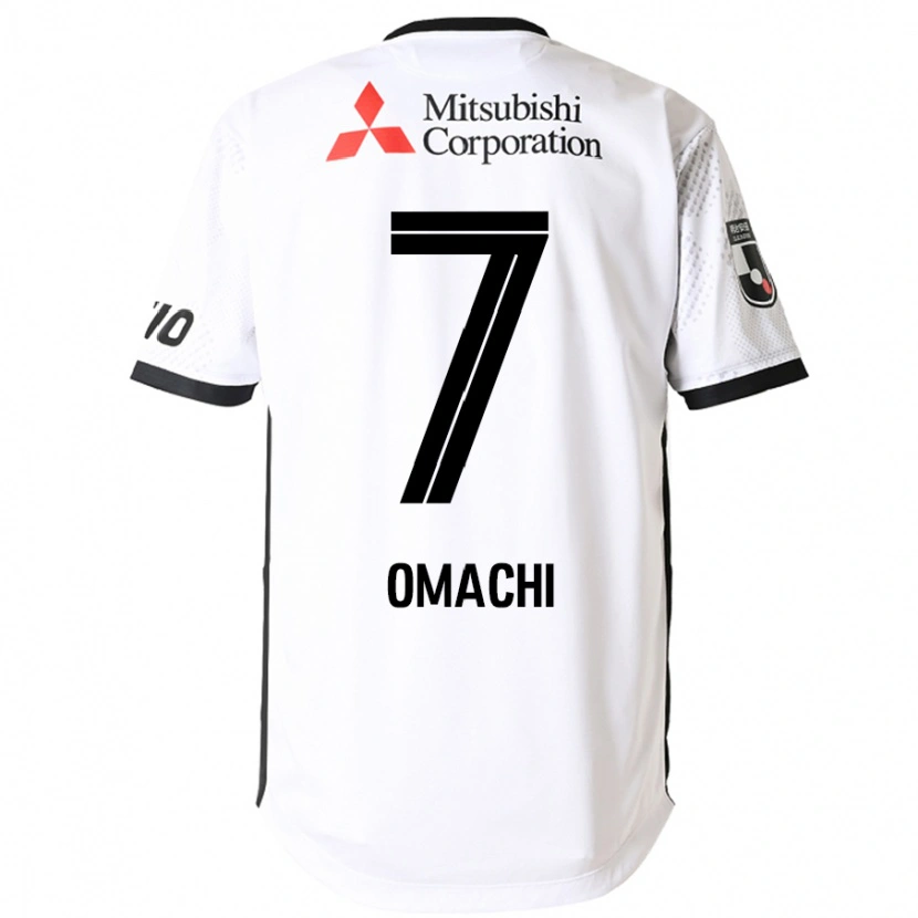 Danxen Kinder Hyugo Omachi #7 Weiß Schwarz Auswärtstrikot Trikot 2025/26 T-Shirt