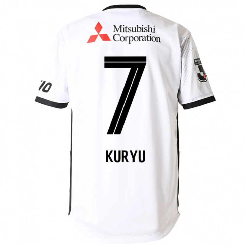 Danxen Kinder Kuryu Matsuki #7 Weiß Schwarz Auswärtstrikot Trikot 2025/26 T-Shirt