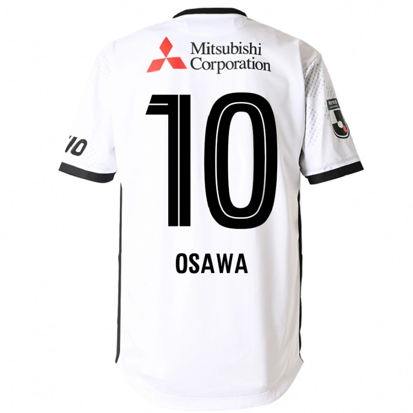 Danxen Kinder Shuzo Osawa #10 Weiß Schwarz Auswärtstrikot Trikot 2025/26 T-Shirt