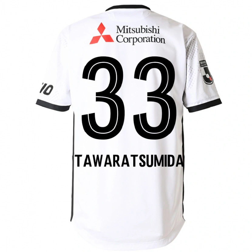 Danxen Kinder Kota Tawaratsumida #33 Weiß Schwarz Auswärtstrikot Trikot 2025/26 T-Shirt