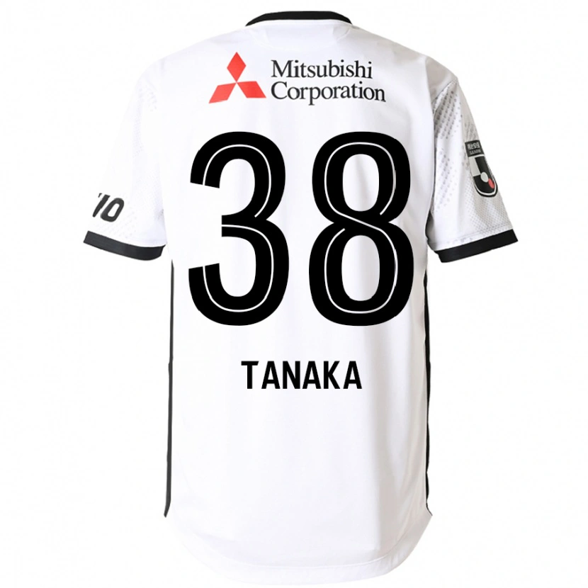 Danxen Kinder Kio Tanaka #38 Weiß Schwarz Auswärtstrikot Trikot 2025/26 T-Shirt