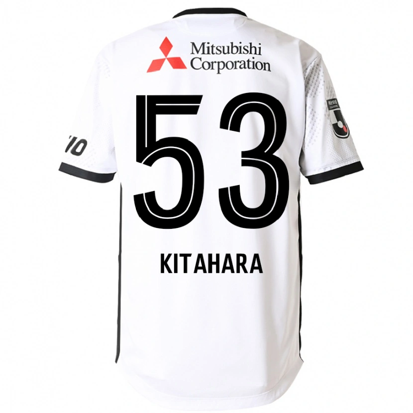 Danxen Kinder Maki Kitahara #53 Weiß Schwarz Auswärtstrikot Trikot 2025/26 T-Shirt
