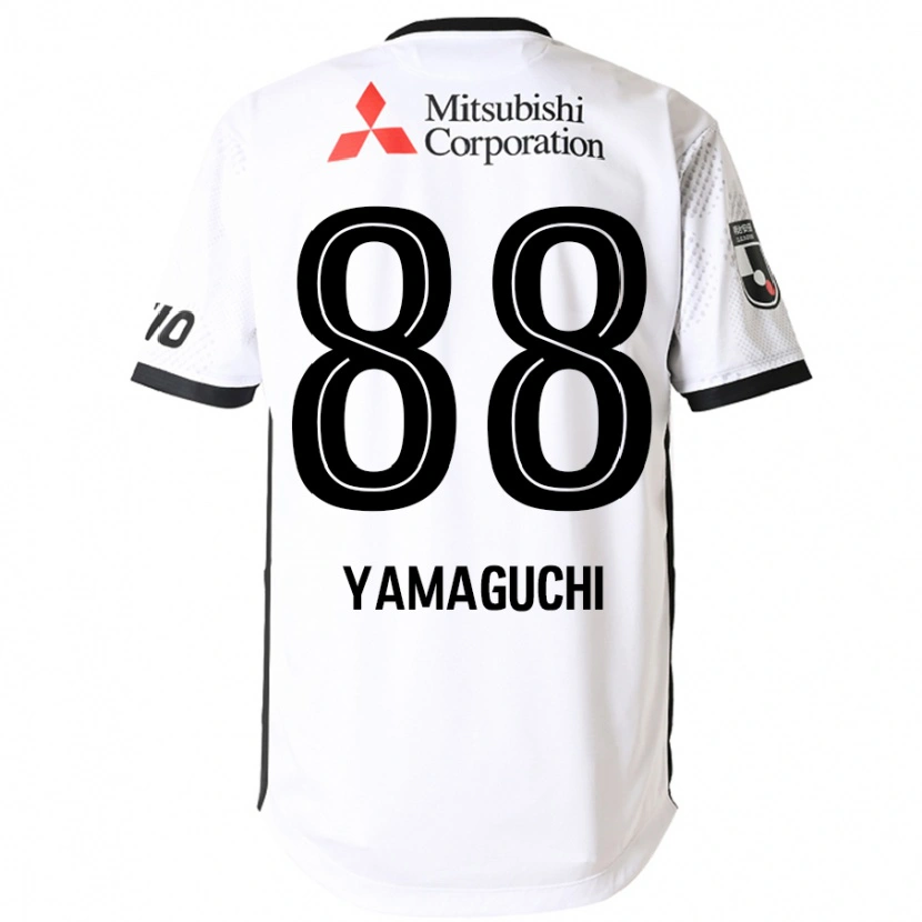 Danxen Kinder Taiyo Yamaguchi #88 Weiß Schwarz Auswärtstrikot Trikot 2025/26 T-Shirt