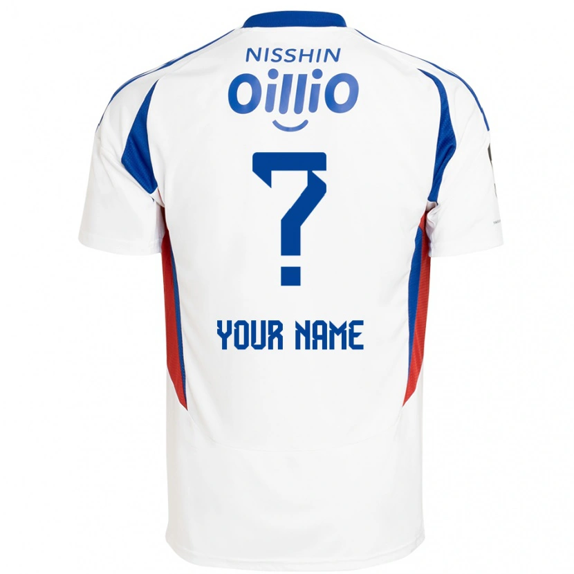 Danxen Kinder Ihren Namen #0 Weiß Königsblau Auswärtstrikot Trikot 2025/26 T-Shirt