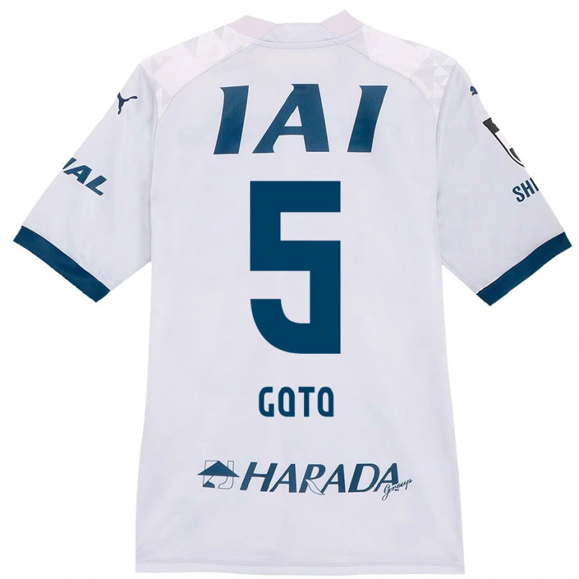 Danxen Kinder Keita Goto #5 Weiß Königsblau Auswärtstrikot Trikot 2025/26 T-Shirt