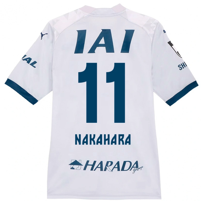 Danxen Kinder Hikaru Nakahara #11 Weiß Königsblau Auswärtstrikot Trikot 2025/26 T-Shirt