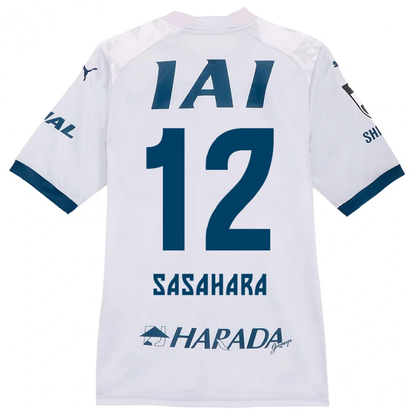 Danxen Kinder Kenshin Sasahara #12 Weiß Königsblau Auswärtstrikot Trikot 2025/26 T-Shirt