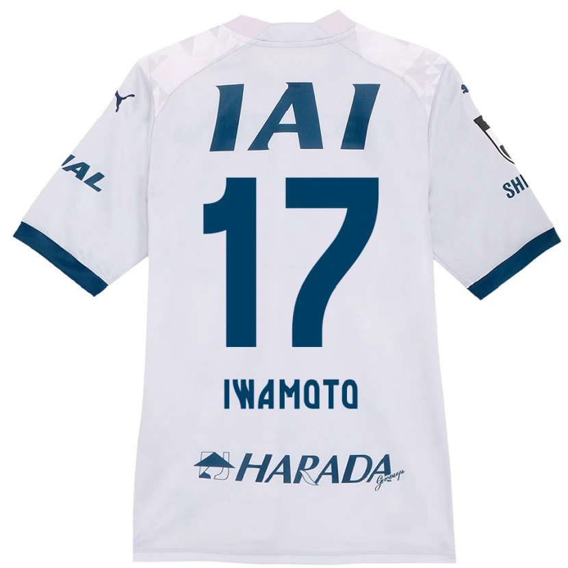 Danxen Kinder Shogo Iwamoto #17 Weiß Königsblau Auswärtstrikot Trikot 2025/26 T-Shirt