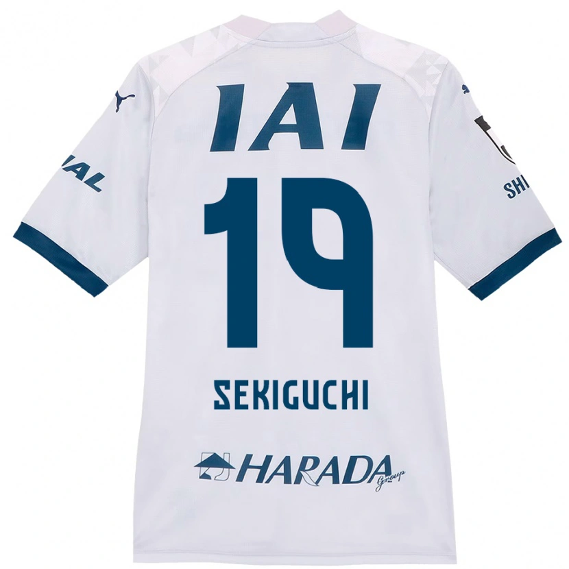 Danxen Kinder Kota Sekiguchi #19 Weiß Königsblau Auswärtstrikot Trikot 2025/26 T-Shirt