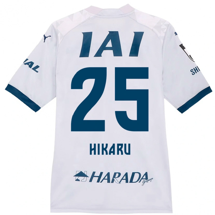 Danxen Kinder Hikaru Naruoka #25 Weiß Königsblau Auswärtstrikot Trikot 2025/26 T-Shirt