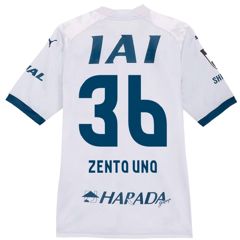 Danxen Kinder Zento Uno #36 Weiß Königsblau Auswärtstrikot Trikot 2025/26 T-Shirt