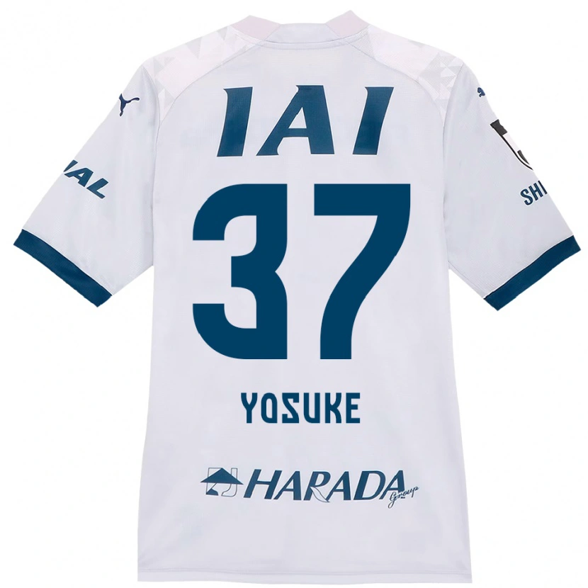 Danxen Kinder Yosuke Morishige #37 Weiß Königsblau Auswärtstrikot Trikot 2025/26 T-Shirt