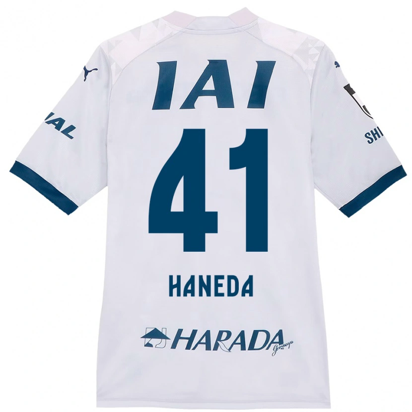 Danxen Kinder Kento Haneda #41 Weiß Königsblau Auswärtstrikot Trikot 2025/26 T-Shirt