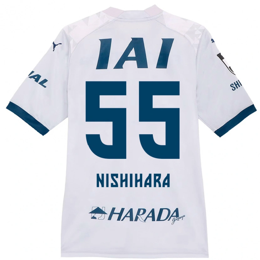Danxen Kinder Motoki Nishihara #55 Weiß Königsblau Auswärtstrikot Trikot 2025/26 T-Shirt