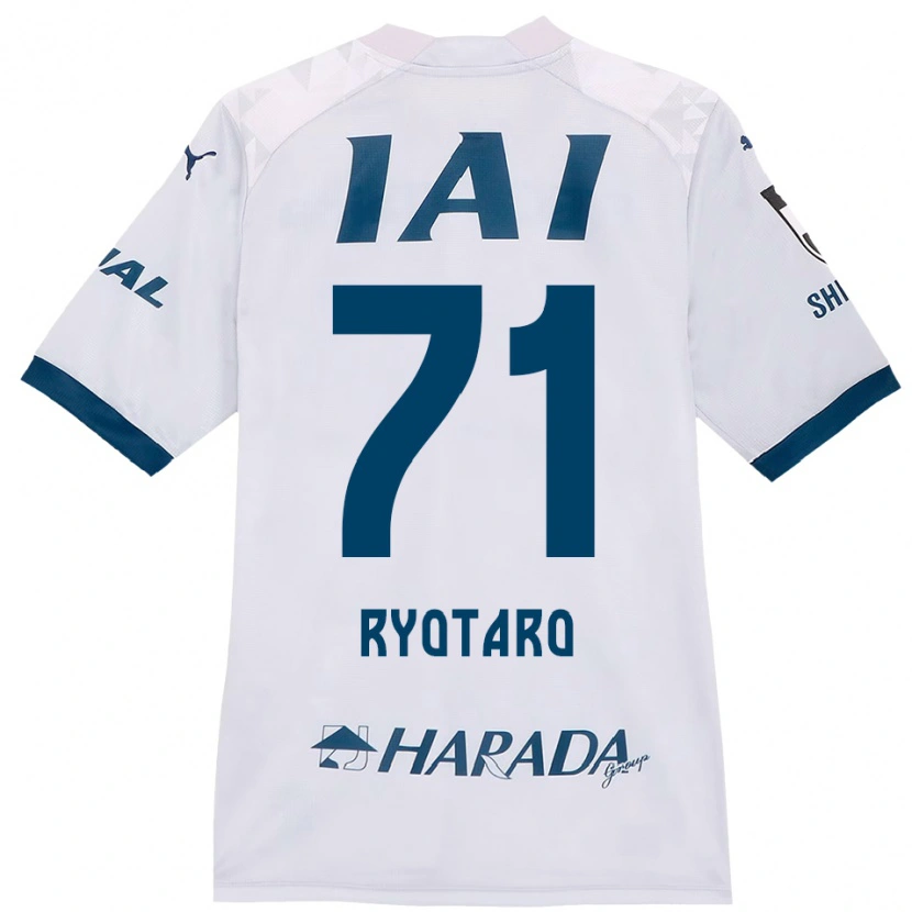 Danxen Kinder Ryotaro Nakamura #71 Weiß Königsblau Auswärtstrikot Trikot 2025/26 T-Shirt