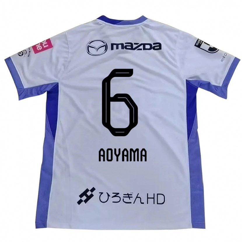 Danxen Kinder Toshihiro Aoyama #6 Weiß Orange Auswärtstrikot Trikot 2025/26 T-Shirt