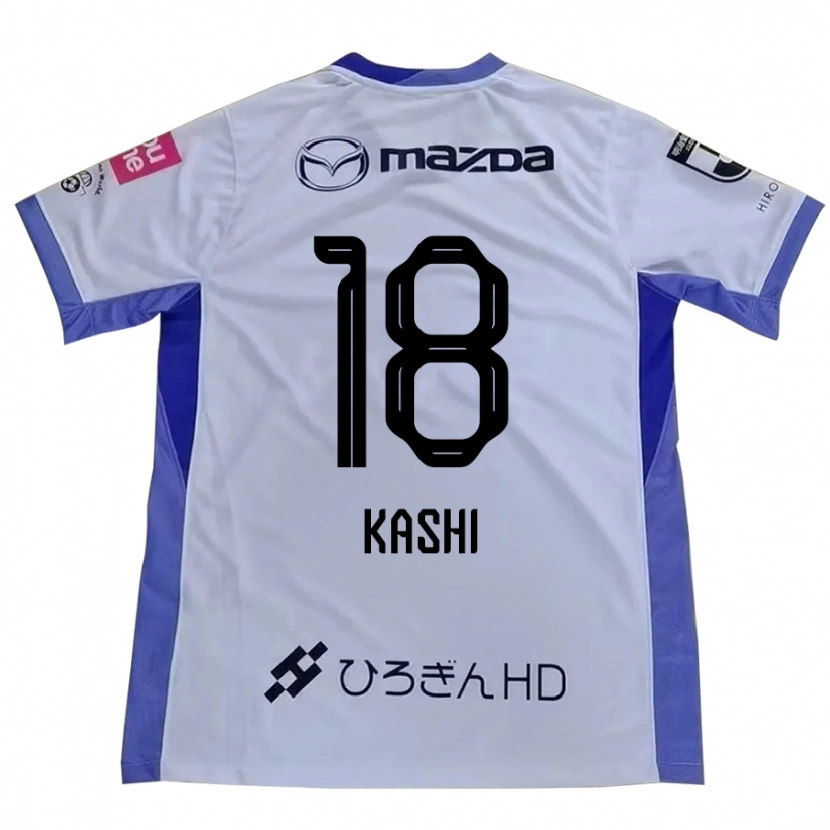 Danxen Kinder Yoshifumi Kashiwa #18 Weiß Orange Auswärtstrikot Trikot 2025/26 T-Shirt
