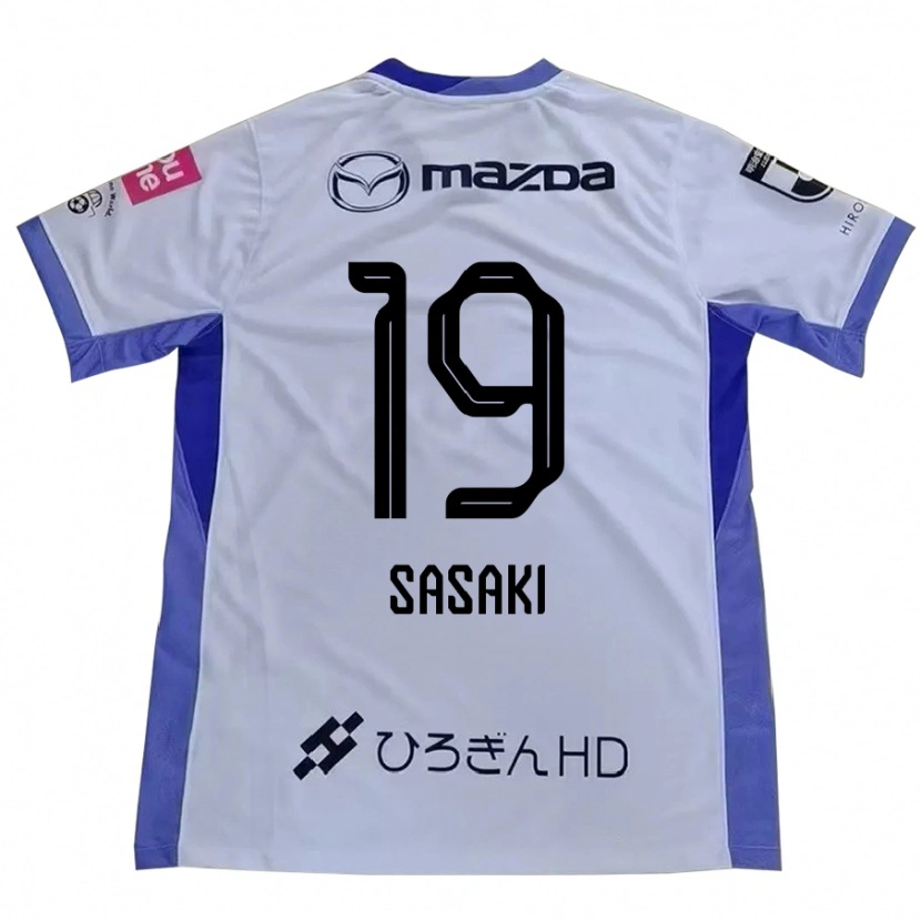 Danxen Kinder Sho Sasaki #19 Weiß Orange Auswärtstrikot Trikot 2025/26 T-Shirt