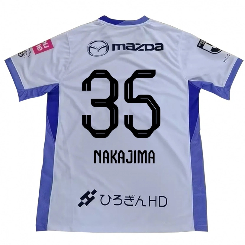 Danxen Kinder Yotaro Nakajima #35 Weiß Orange Auswärtstrikot Trikot 2025/26 T-Shirt