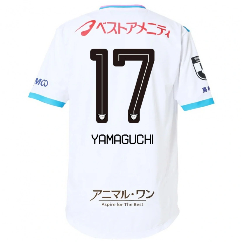Danxen Kinder Hikaru Yamaguchi #17 Weiß Rosa Auswärtstrikot Trikot 2025/26 T-Shirt