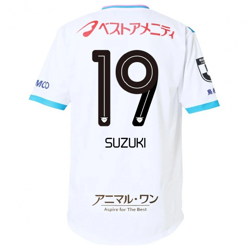 Danxen Kinder Daichi Suzuki #19 Weiß Rosa Auswärtstrikot Trikot 2025/26 T-Shirt
