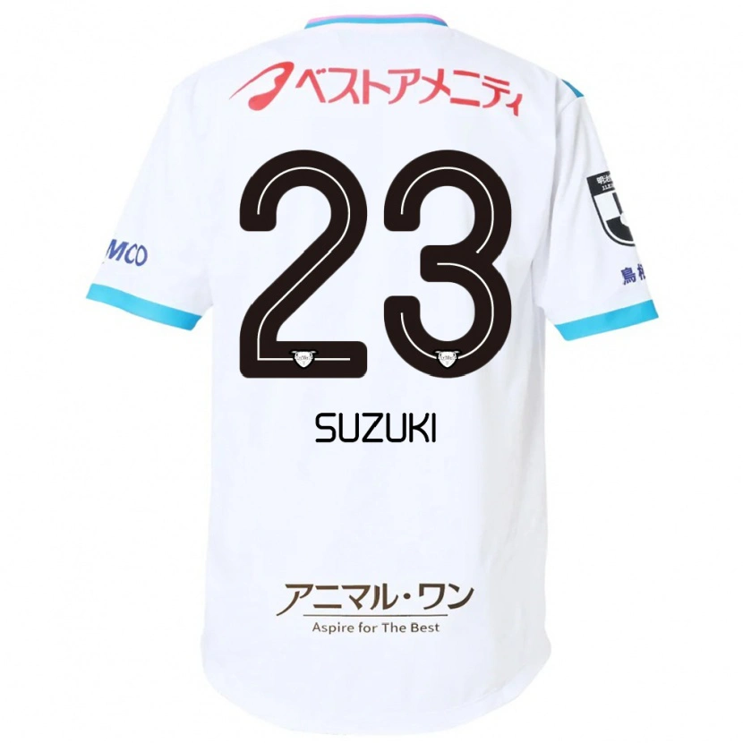 Danxen Kinder Yuki Suzuki #23 Weiß Rosa Auswärtstrikot Trikot 2025/26 T-Shirt