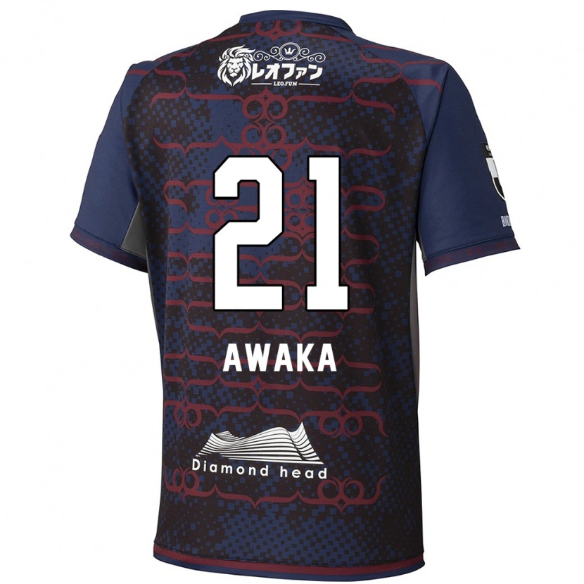 Danxen Kinder Shunta Awaka #21 Blau Rot Auswärtstrikot Trikot 2025/26 T-Shirt