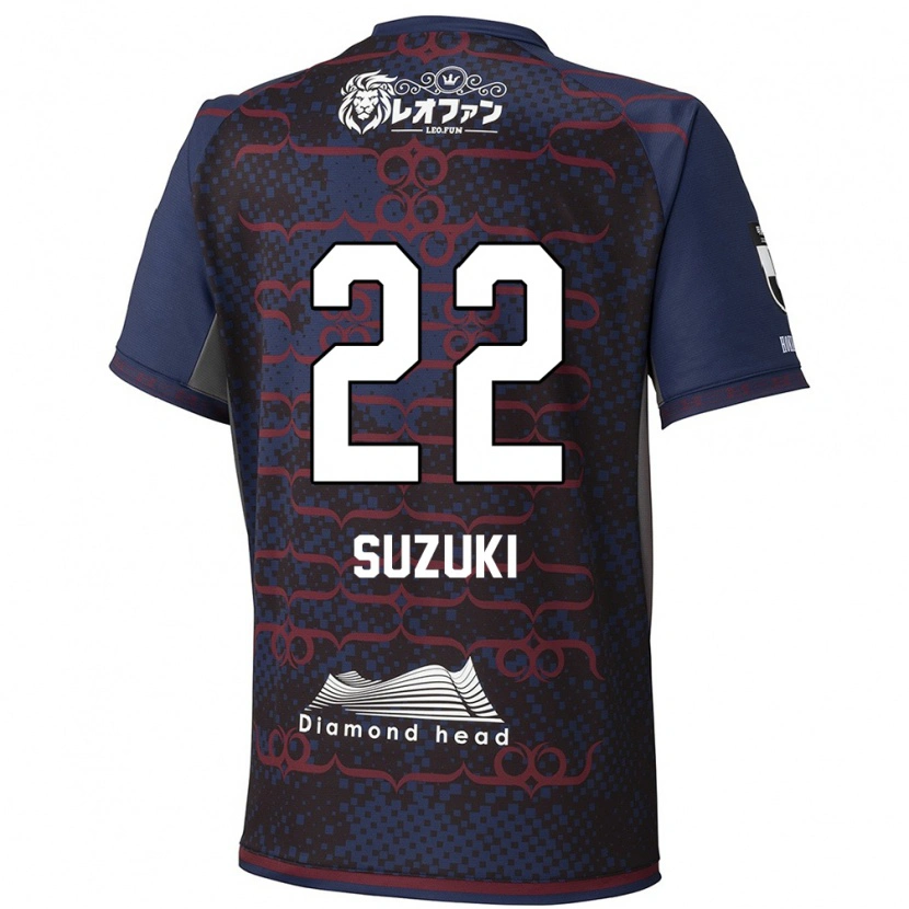 Danxen Kinder So Suzuki #22 Blau Rot Auswärtstrikot Trikot 2025/26 T-Shirt