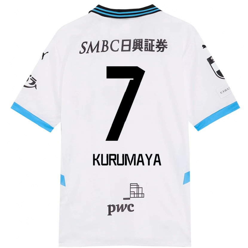 Danxen Kinder Shintaro Kurumaya #7 Weiß Himmelblau Auswärtstrikot Trikot 2025/26 T-Shirt