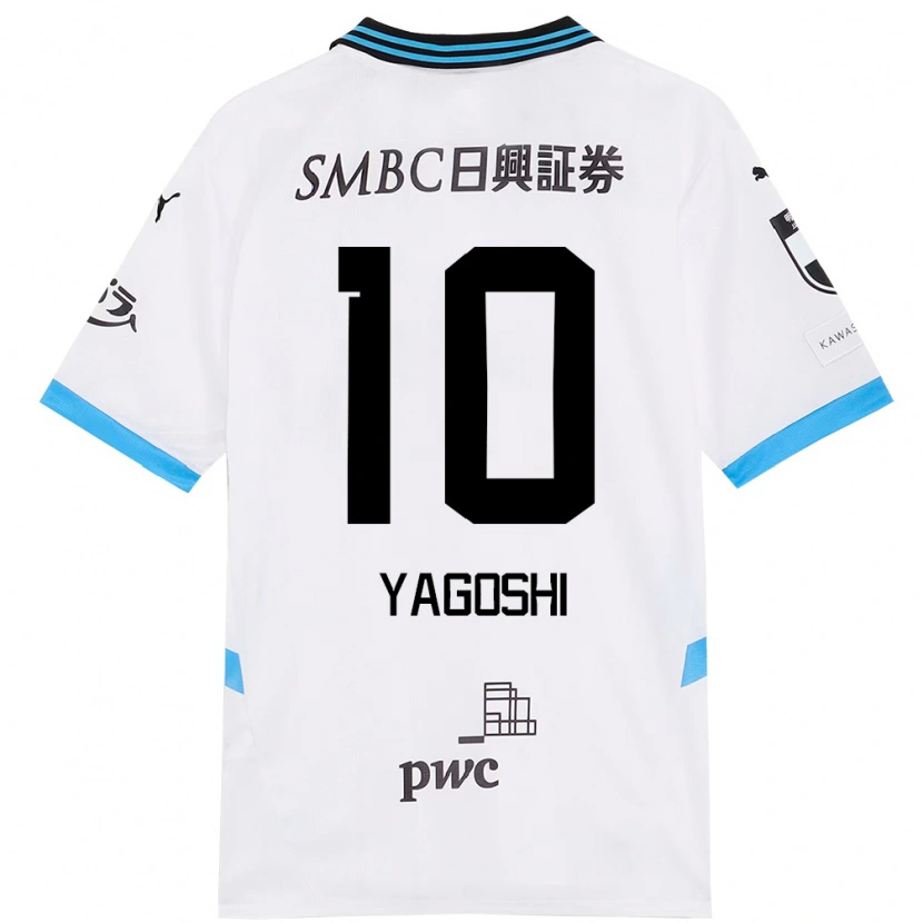 Danxen Kinder Mikito Yagoshi #10 Weiß Himmelblau Auswärtstrikot Trikot 2025/26 T-Shirt