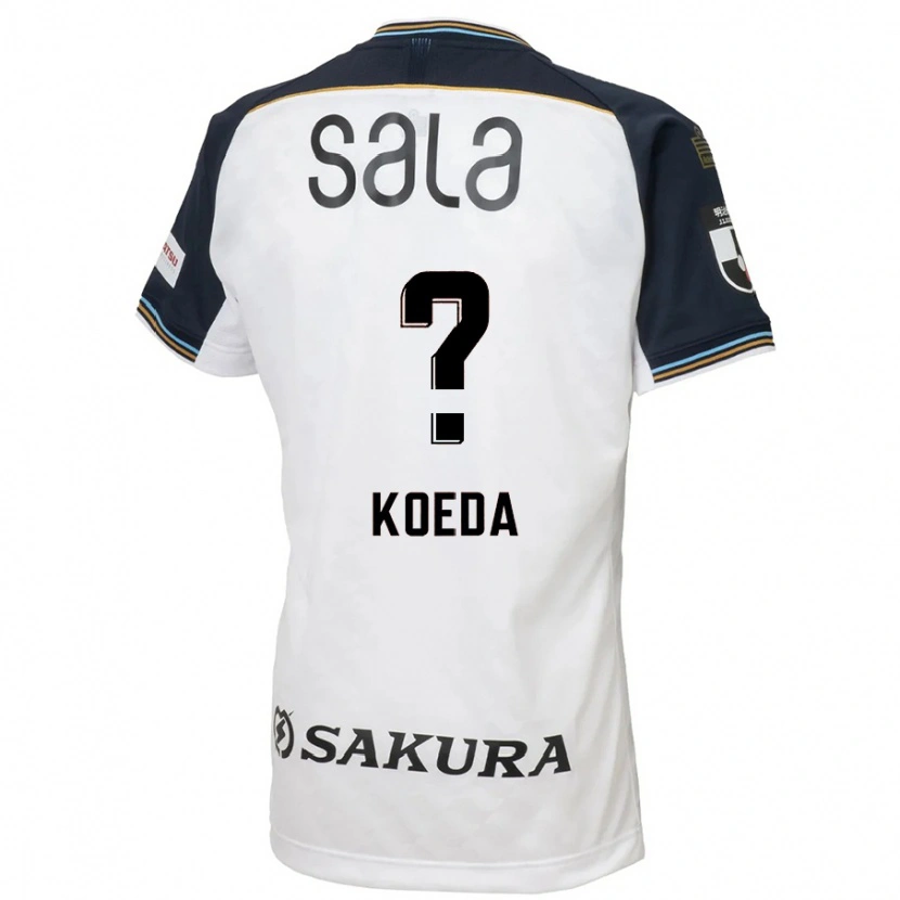 Danxen Kinder Sakutaro Koeda #0 Weiß Schwarz Auswärtstrikot Trikot 2025/26 T-Shirt