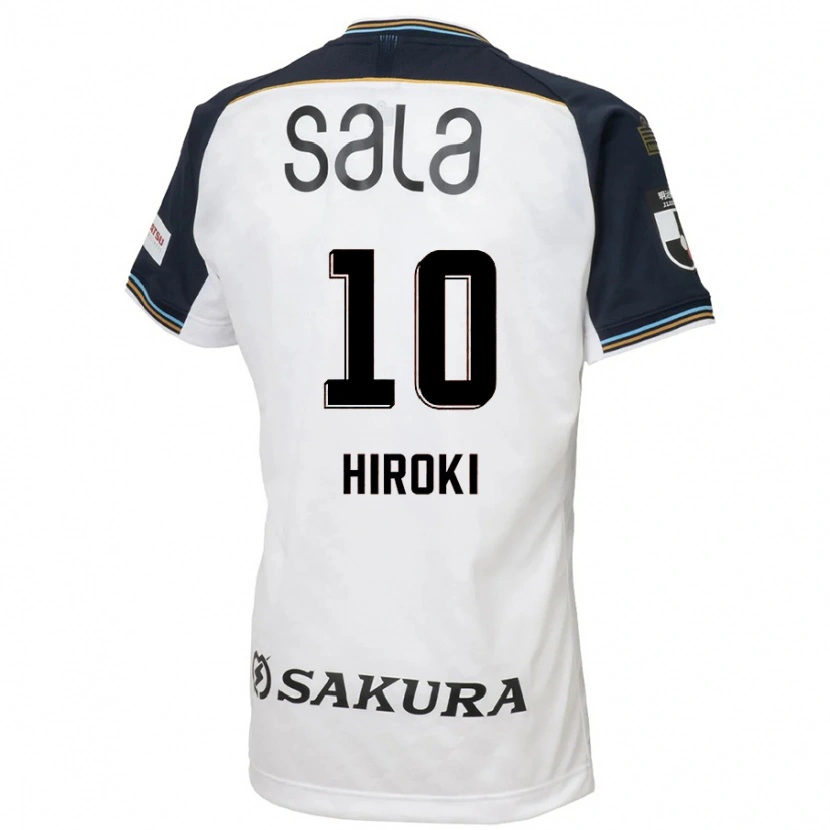 Danxen Kinder Hiroki Yamada #10 Weiß Schwarz Auswärtstrikot Trikot 2025/26 T-Shirt