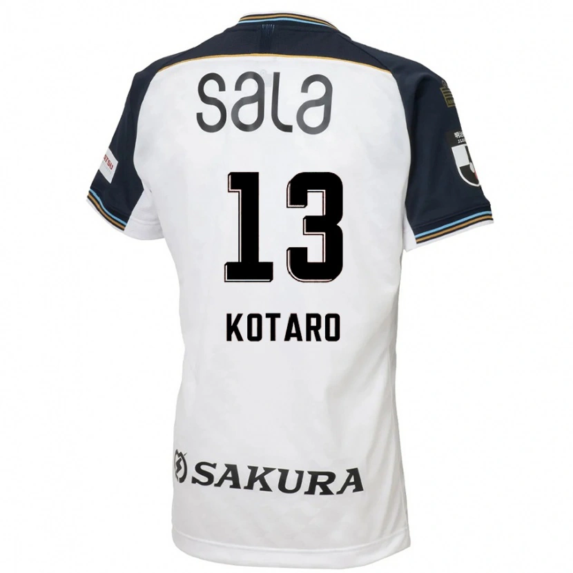 Danxen Kinder Kotaro Fujikawa #13 Weiß Schwarz Auswärtstrikot Trikot 2025/26 T-Shirt