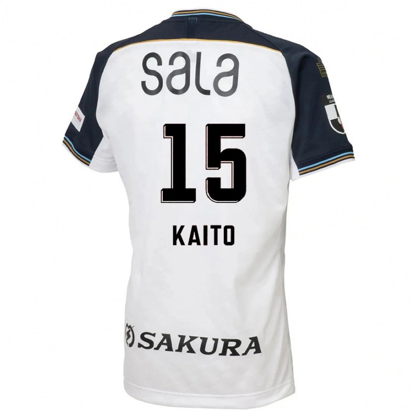 Danxen Kinder Kaito Suzuki #15 Weiß Schwarz Auswärtstrikot Trikot 2025/26 T-Shirt