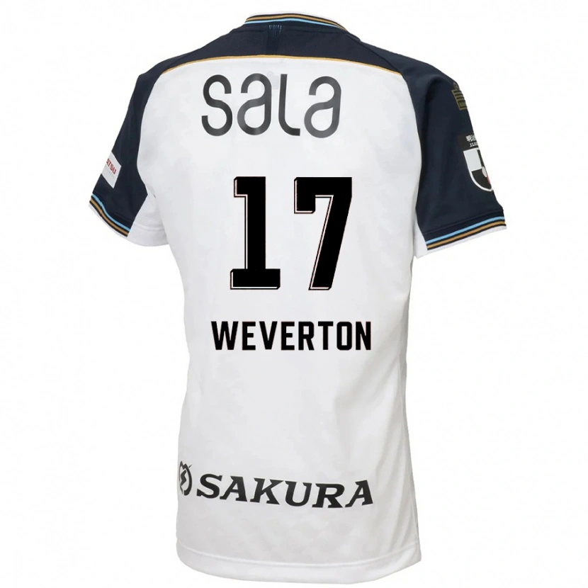 Danxen Kinder Weverton #17 Weiß Schwarz Auswärtstrikot Trikot 2025/26 T-Shirt